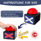 Ribosy Game Answer Buzzers With Lights And Sound - Trivia Quiz Got Talent Buzzers (Red-Black, 3 Pack)