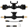 Pothyes Diamond Shape SCX24 Aluminum Axle Upgrades for Axial SCX24 Deadbolt C10 JLU Gladiator Bronco 1/24 RC Crawler (Black)