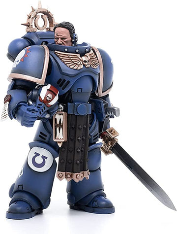 JOYTOY Warhammer 40 000 1/18 Action Figure Ultramarines Primaris Lieutenant Amulius Collection Model  4.2inch
