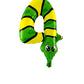 Shopping Time Jungle Animal 4 Number Foil Balloon  16 Inch