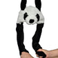 Joyhy Kids Adults Plush Hat Ear Moving Ear Flap Hat With Paw Panda