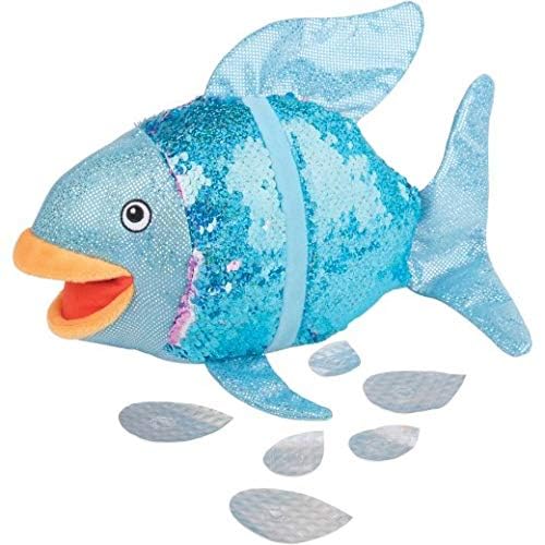 Cre8Tive Minds The Rainbow Fish Puppet - Prop Set For Visual Storytelling, 15 Piece Set, Puppet Show Theater For Kids, Bedtime S