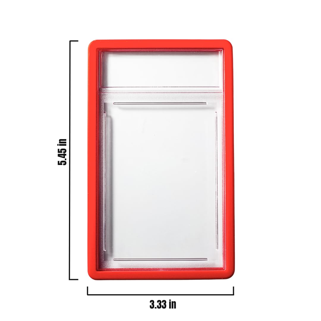 Pack of 5 Graded Card Case Bumper Guards Compatible with 35 pt PSA Graded Cards Includes 5 Graded Card Storage Display Sleeve Protectors (Clear)