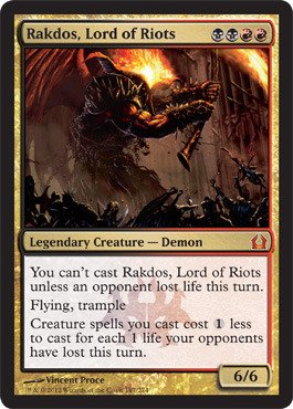 Magic: the Gathering - Rakdos  Lord of Riots (187) - Return to Ravnica