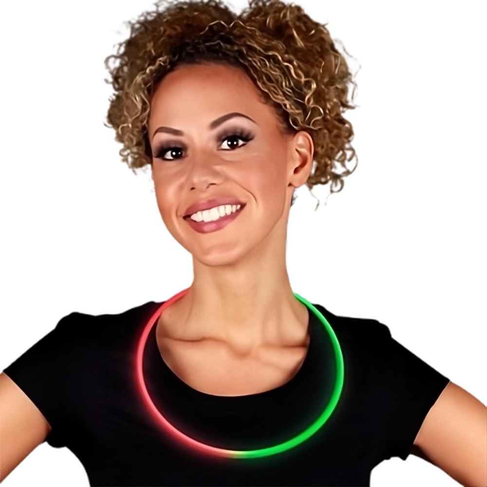 Blinkee Glow Necklace Red And Green Pack Of 25