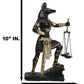 Ebros Ancient Egyptian God Anubis With Scales Of Justice Statue Gods Of The Dead And Afterlife Weighing The Heart Against Ostric