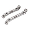 INJORA Stainless Steel Drive Shafts with D Shaped Hole for Axial AX24 XC-1 Upgrade 1/24 RC Crawler Upgrade