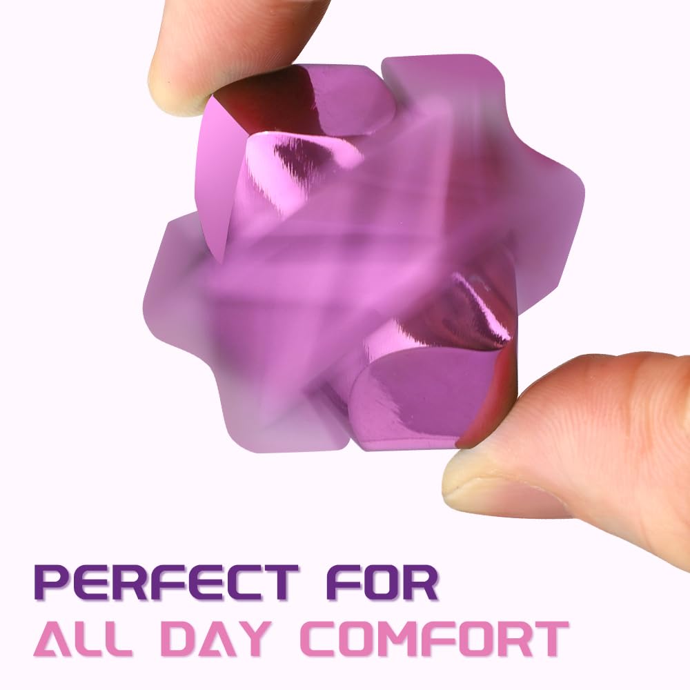 Dilabnba Fidget Spinner Cube Toys For Kids Adults, Metal Edc Sensory Focus 2 In 1 Toy, Mini Gadget Finger Toy Stress Relief Easter Stuff Desktop For Boy Girl Woman (Pink)