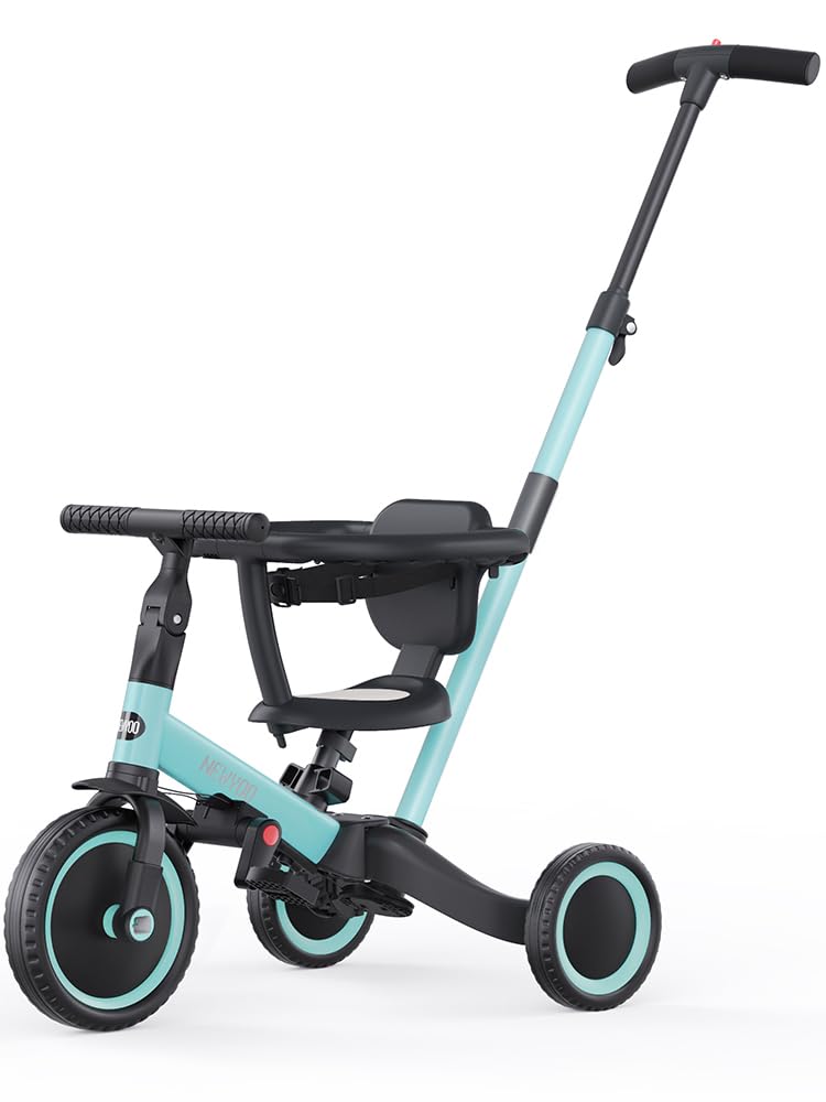 newyoo Tricycle for Toddlers 1-3, Christmas and Birthday Gift for Boy and Girl, Toddler Bike, 5 in 1 Kids Trike with Parent Pus