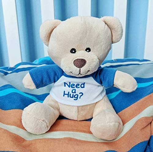 Hug-a-BooBoo 6 Inch Tan Plush Mini Teddy Bear with 'Need a Hug?' T-Shirt - Adorable Gift for All Occasions