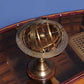Old Modern Handicrafts Armillary Sphere On Wood Base - Handcrafted Brass, Antique Finish, Perfect For Nautical Collections And Astronomy Enthusiasts - 7.0L X 7.0W X 11.5H Inches