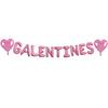 TONIFUL 16 Inch Pink Galentines Letter Balloons Valentines Day Foil Alphabet Balloons Banner for Valentine s Day Wedding Bridal