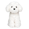 Weigedu White Toy Poodle Stuffed Animal - Bichon Frise Maltese White Labradoodle Plush Toy For Kids And Babies - Perfect Birthday & Easter Gift, 12.6'
