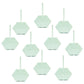 LITKO Acrylic Flight Stands | Hexagon | 3mm Clear Hexagonal Flight Base with Flight Peg (4-inch)