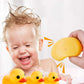 Bath Duck Toys 5 Pcs Rubber Duck Family Squeak Ducks Baby Shower Toy For Toddlers Boys Girls (Yellow Duck Family)