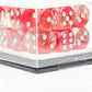 Sirius Dice 12Mm D6 Diamonds W/Silver (18)