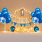 Zjdhpty 4Set Blue Balloon Stand, Balloon Stands For Table, Blue Table Centerpiece For Father'S Day Graduation Boy Baby Shower Ge