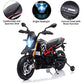 TOBBI 12V Aprilia Licensed Kids Ride-On Motorcycle Dirt Bikes for Kids with Training Wheels, Spring Suspension, Lights, Music St