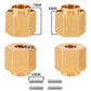 Pothyes 8G Brass Wheel Hex Hub 6Mm Standard Adaptor For Redcat Ascent18 Trx4M 1/18 Rc Crawler Car Stock Upgrade