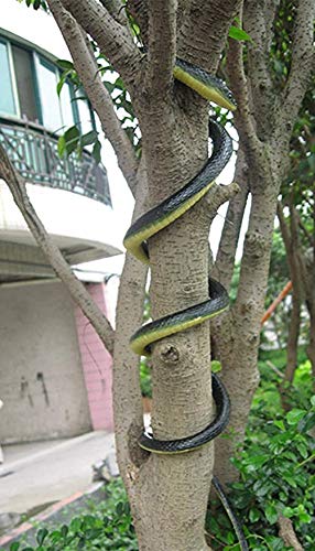 Brandon-super 52 Realistic Black Rubber Snake - Scare Toy for Halloween, Pranks, and Decorations, Large Size