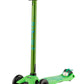 Micro Maxi Deluxe Scooter - 3-Wheeled, Lean-to-Steer, Green, Kids, Model MMD022, Swiss-Designed, Ages 5-12