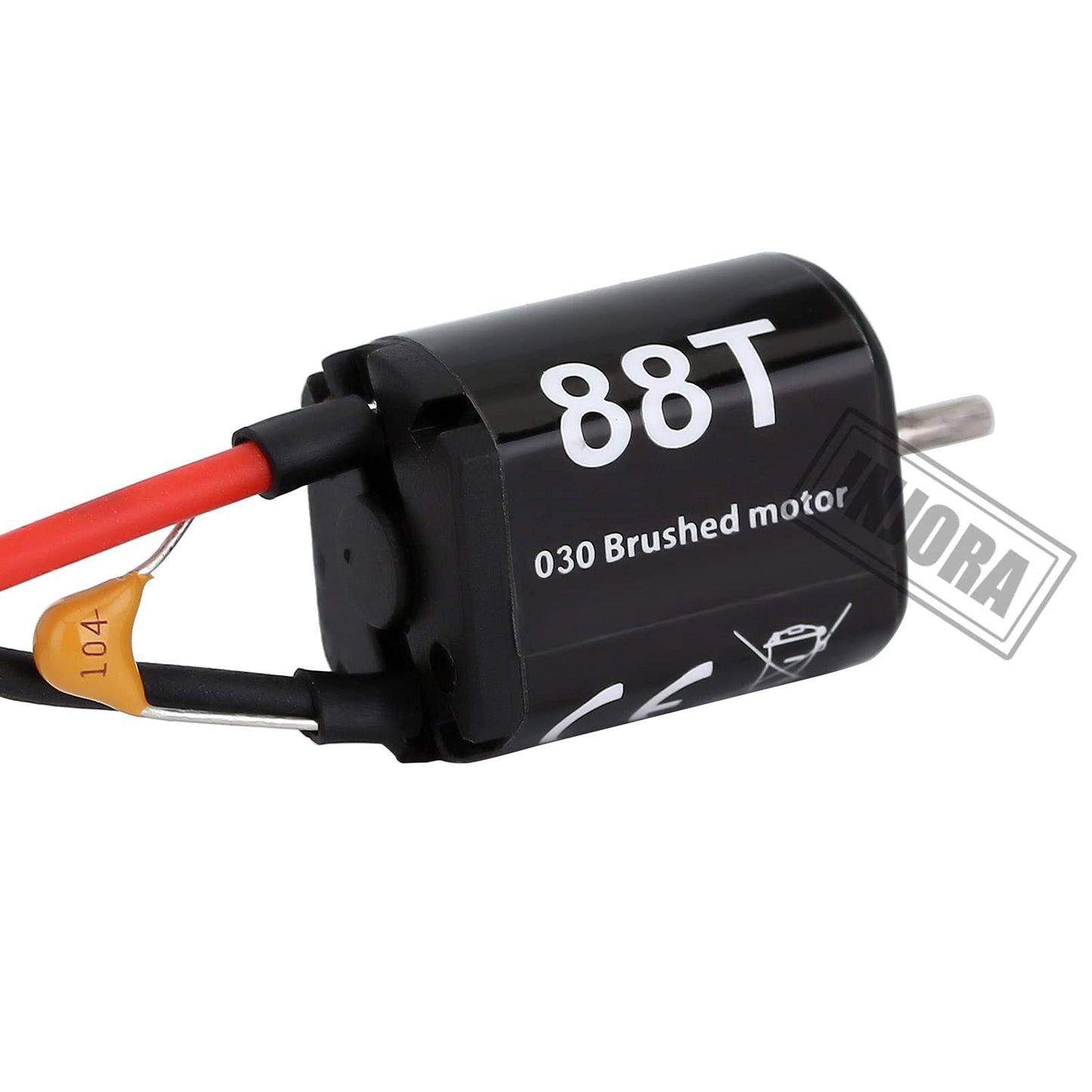 INJORA RC Motor 030 88T Brushed Motor for 1/24 RC Crawler Axial SCX24 AXI90081 AXI00002 AXI00001 AXI00004 Upgrade Parts(Without