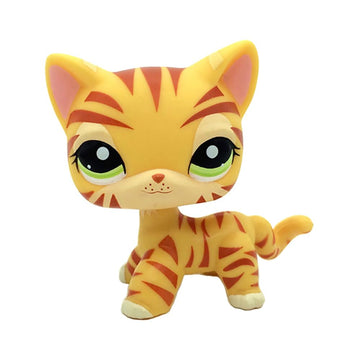Yellow Tiger Cat Kitten Kitty #1451 Mini Pet Toys Animal Figure