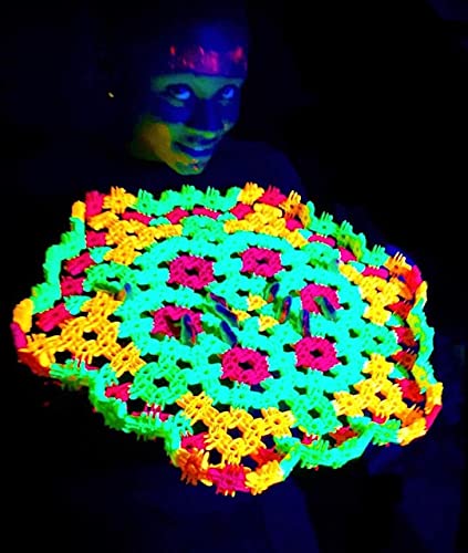 Lux Blox Steam Inventor Set, Rainbow, Neon Green, Neon Orange, Yellow, Teal Blue, Red, Royal Blue, Purple, Neon Pink