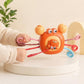 Jollyora Airplane Pull String Baby Toy, Fine Motor Sensory Activity Toy For Infants, Early Learning Grasping And Stretch Play  