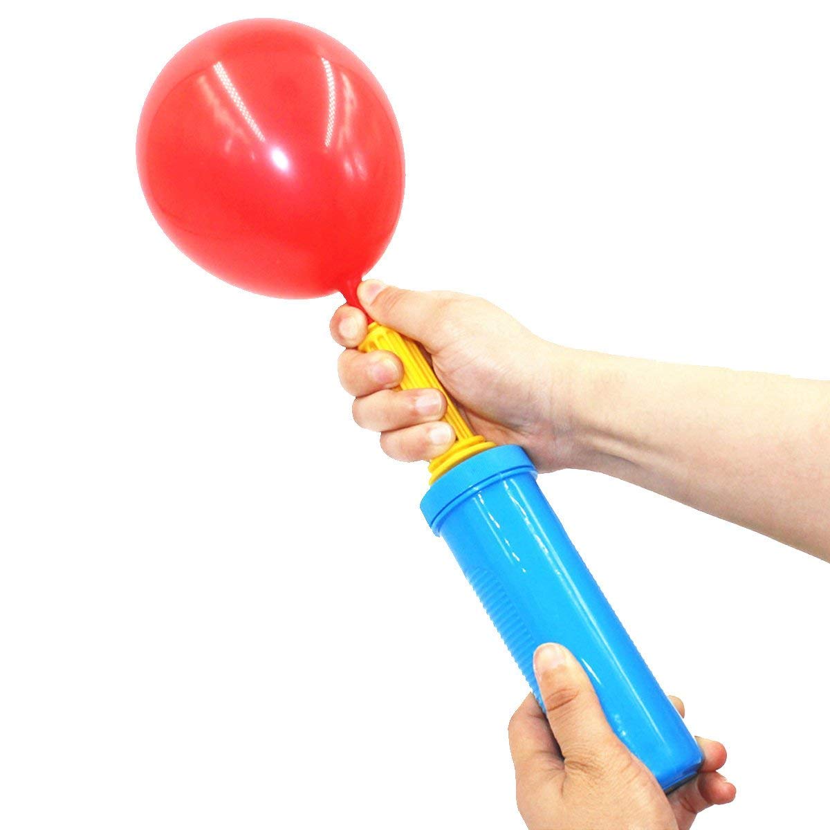 Portable Hand Held Round Nozzle Pump for Quickly Filling Inflatables, Balloons, Toys, Hand Pump - Double Action Air Pumps Balloo