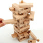 Heerwa Toys Timber Tower Wooden Block For Kids 54 Pieces Numbered Classic Stacking Game With 2 Dices Giant Wooden Toppling, And 
