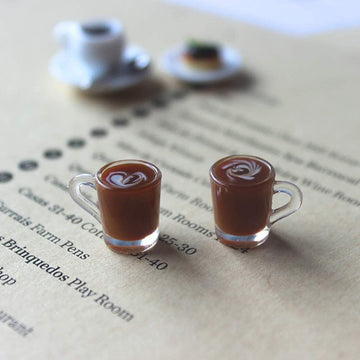 1Pc Brown Miniature Coffee Cups,Model Dollhouse Doll House Accessories,Christmas Birthday Gifts for Boys Girls Women Friends Orn