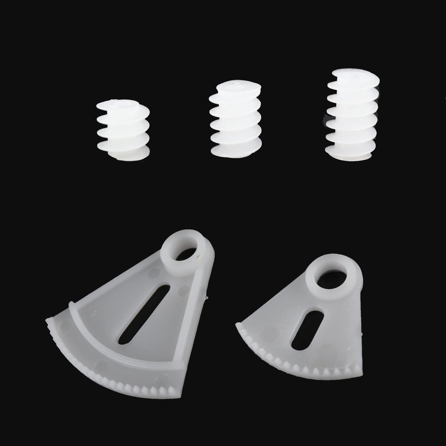 200Pcs 0.5 Mold Plastic Motor Gears Small Set Plastic Crown Gear Single Double Reduction Gear Worm Gear Electric Motor