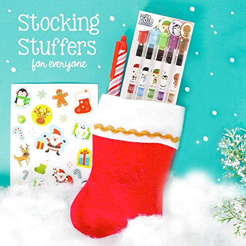 Holiday Smencils - Hb #2 Patented Gourmet Scented Fun Pencils, 5 Count - Stocking Stuffer, Gifts For Kids, School Supplies, Party Favors, Classroom Rewards
