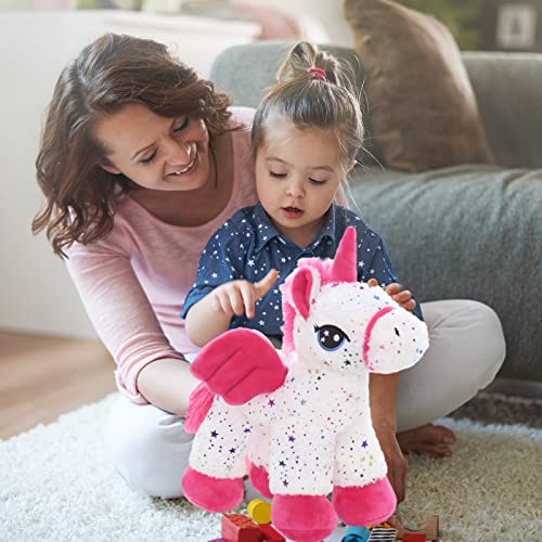 Zoopurrpets Unicorn Stuffed Animal Plush Toy, Cute Pink Soft Plush Unicorn, Gift For Kids Boys Girls (18 Inches)