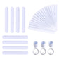 Umikk 110 Pack White Slap Bracelets Party Favors Bulk Blank DIY Snap Bands for Birthday,Halloween,Christmas Party, School Craft