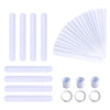 Umikk 110 Pack White Slap Bracelets Party Favors Bulk Blank DIY Snap Bands for Birthday,Halloween,Christmas Party, School Craft
