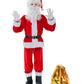 Exlita Children'S Santa Claus Suit 8Pc. Boys Child Velvet Christmas Costume For Kids Halloween Christmas Cosplay Fancy Party, Red