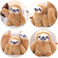Winsterch Cute Sloth Stuffed Animal Toy,Small Plush Sloth Tedy Bear Stuffed Animal Toys For Kids Birthday Gift Baby Doll (15.7 I