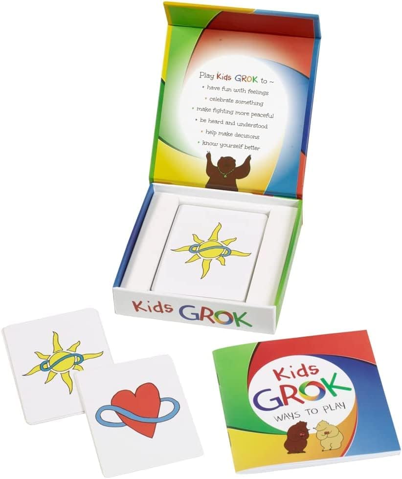 Grok Kids Conversation Cards For Ages 3-10 | Children Play To Learn, Build Confidence, And Express Emotions | Learning Aid For P