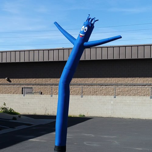 Blue 20ft Tall Inflatable Tube Man Air Powered Dancing Puppet for Outdoors (Puppet Attachment only) | Feather Flag Nation