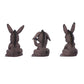 Nemesis Now Three Wise See No Evil Hear No Evil Speak No Evil Figurines, Adorable Hand-Painted Resin Collectibles And Gift - Donkeys