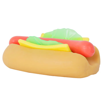 Funnysquee Hot Dog Toy 4 Layers Detachable Hot Dogs Burger Stress Relief Stretch And Squeeze Stress Toys Simulation Food Squishies Birthday Gift For Kid (Hot Dog)