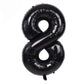 Toniful 40 Inch Black Large Numbers Balloons0-9,Number 8 Digital 8 Helium Balloons,Foil Mylar Big Number Balloons For Birthday P
