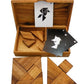 Winshare Logic Tangram Set - Wooden Puzzle Game with Play Cards, Unicorn 311 Size, Fun Educational Activity for All Ages