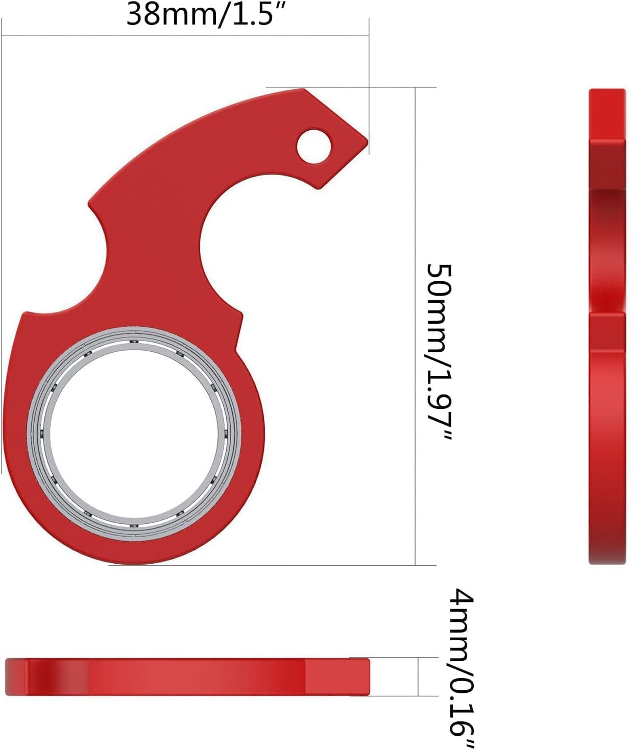 Key Flipping Keychain Spinner Spinning Key Ring Spinner For Car Key Pocket Spinning Stress Reliever Tool Fidget Spinners For Tee