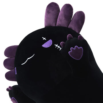 Sausudols Axolotl Plush Toy - 70Cm Long Stuffed Animal, Dark Purple