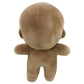 niannyyhouse 4in(10CM) Plush Doll Without Embroidery Humanoid Stuffed Toys Dress Up Normal Body Glossy Wearable Clothing (C-2, 1