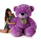 Click4deal 4 feet Long Soft Lovable hugable Cute Xtra Large Teddy Bear Purple (Best for Someone Really Special) 121 cm