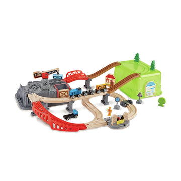 Hape Railway Bucket-Builder-Set L: 19.7, W: 31.5, H: 5.5 Inch